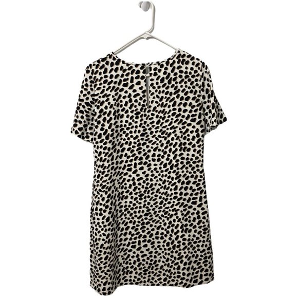 Ann Taylor Animal Print Lined Midi Dress w/Pockets - Picture 3 of 8